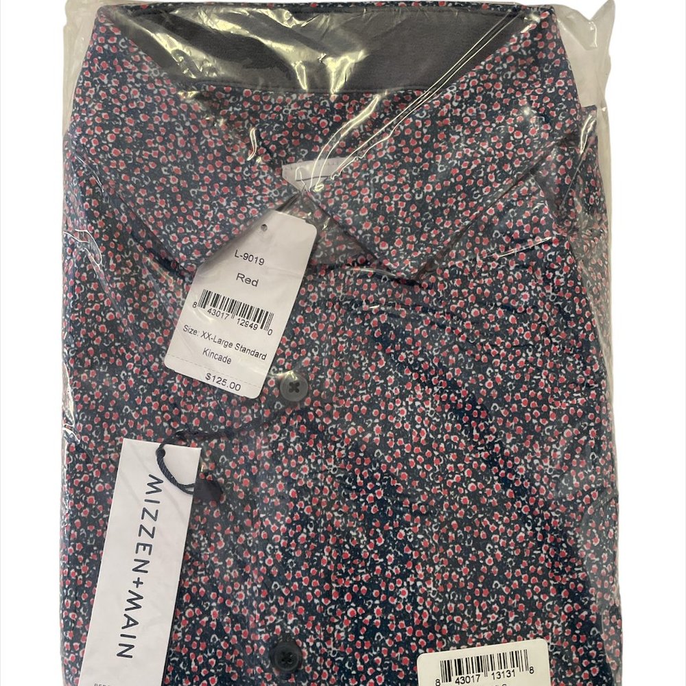 Mizzen + Main Dress Shirt (Red Floral)